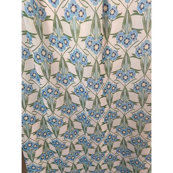 Max Studio Light Blue Sleeveless A-Line Top with Drawstring Neckline size L nwt - Picture 6 of 9